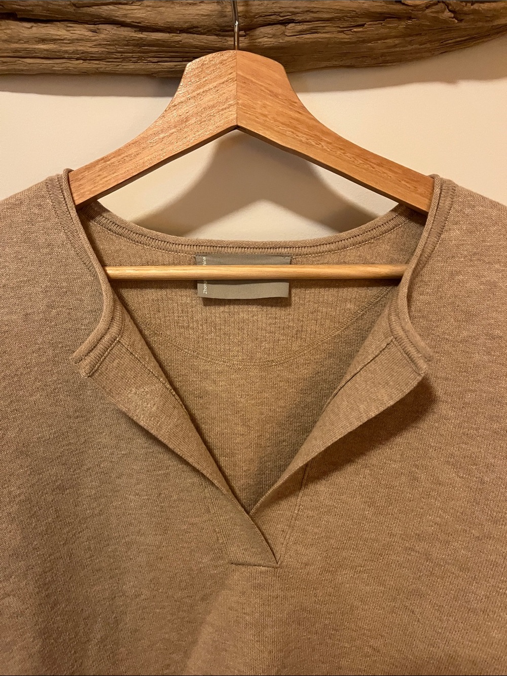 Everlane Henley Wool Cotton Blend Sweater - Picture 3 of 6
